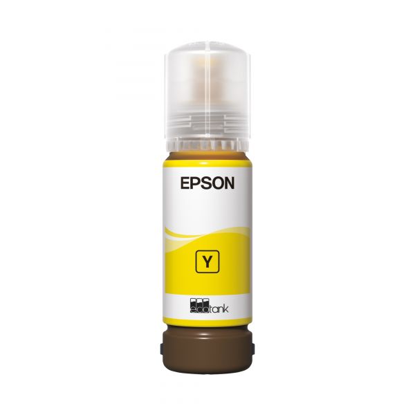 Tinteiro Epson Recarga de Tinta EcoTank 107 Amarelo (70 ml)