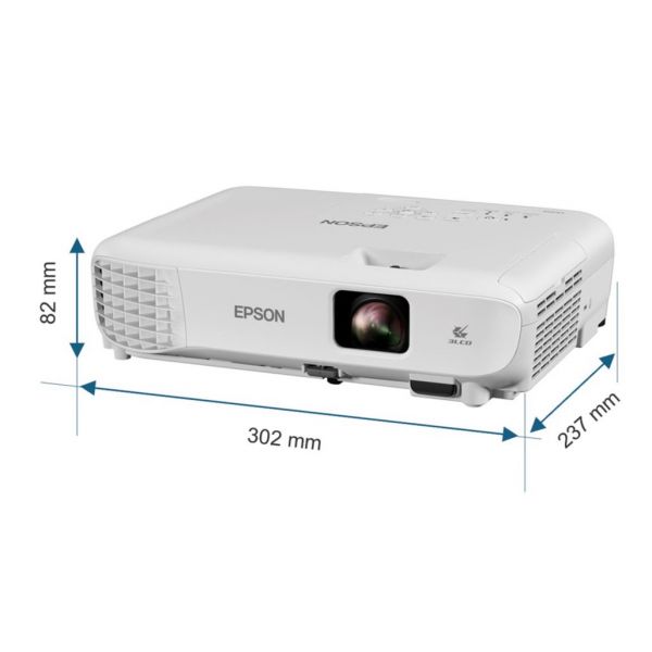 Epson Projetor EB-W53 3LCD WXGA 4000 Lúmenes (V11HB57040)