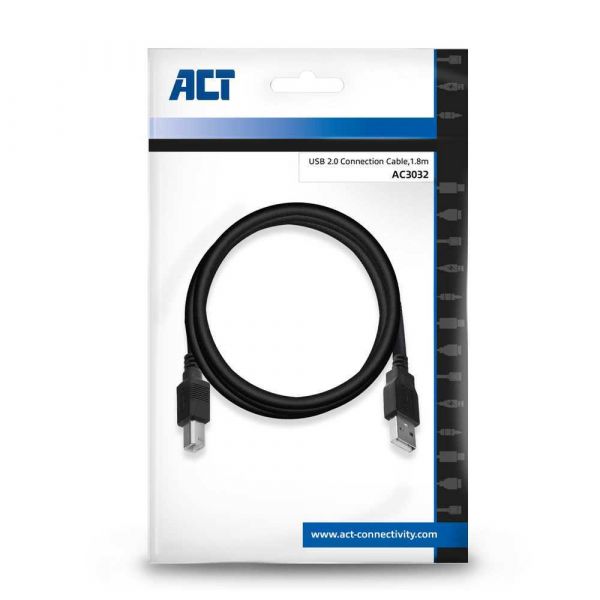 Velleman Act Ac3032 Cabo Usb 1,8 M Usb 2.0 Usb a Usb B Preto