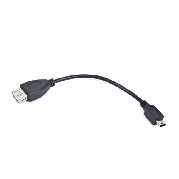 Gembird Cabo OTG USB AF/Mini BM 15cm Preto - A-OTG-AFBM-002