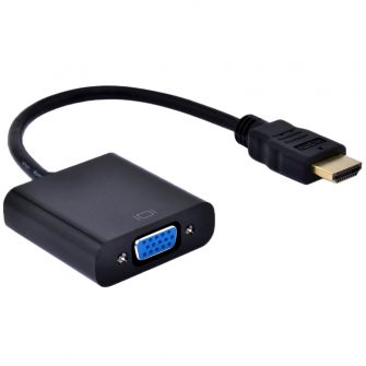 Adaptador HDMI A VGA F c/ áudio e alimentação