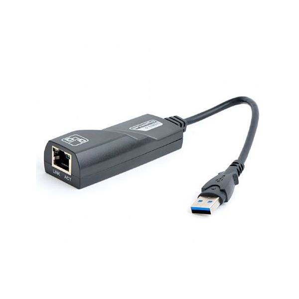 Gembird Gigabit Lan Adapter RJ45 USB 3.0 Black - NIC-U3-02