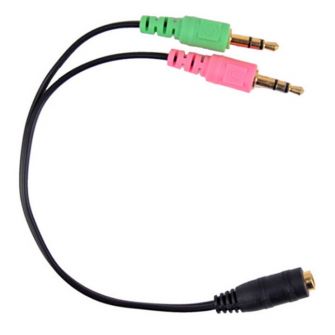 Audio Splitter 3.5mm Fêmea p/ 2 Macho
