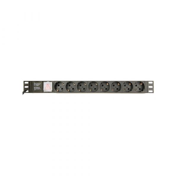 Gembird Regua Tomadas De Alimentação Gembird Pdu 8*schucko 1u 10a Cabo 3m - 80FAF8C7-432