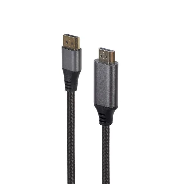 Gembird Cabo DisplayPort para HDMI Premium Series 4K 60Hz 1.8m Preto - CC-DP-HDMI-4K-6