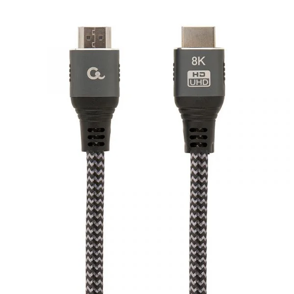 Cabo HDMI 2.1 8K 60Hz Gembird CCB-HDMI8K-2M Select Plus Series Braided com Ethernet 2m Preto
