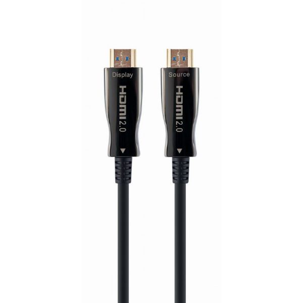 Gembird Cabo HDMI 2.0 4K 60Hz AOC (Active Optical Cable) Premium Series com Ethernet 80m Preto