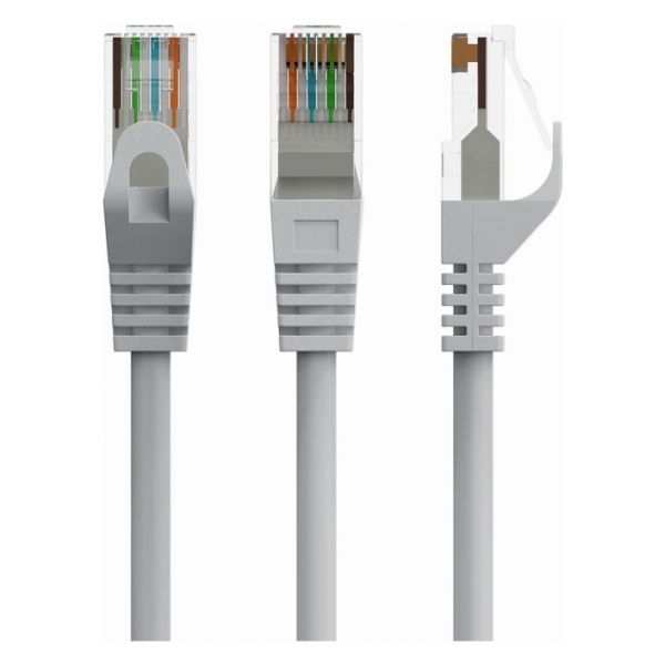 Gembird PP6U-CU-3M Cabo de Rede Cat.6 UTP Cobre 3M Cinza