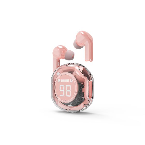 Gembird TWST-01-PK TWS In-Ear Transparent Pink Bluetooth