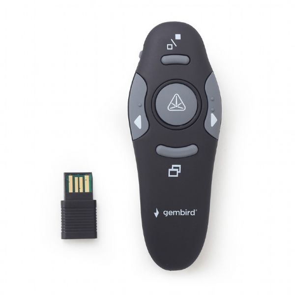 Gembird Apresentador Wireless WP-L-11 com Apontador Laser Preto