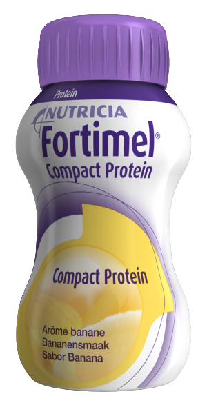 Fortimel Compact Protein Banana 4x125mL – Nutrição Completa em Baixo Volume