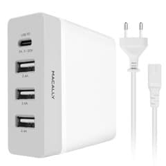 Macally – AC Charger 72W (3xUSB + USB-C)