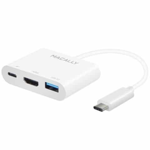 Macally – Adaptador USB-C – HDMI 4K (+ USB e USB-C)