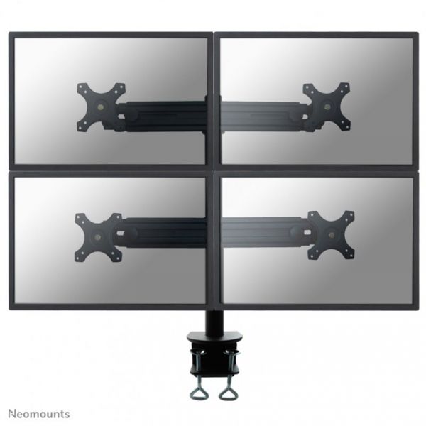 Neomounts Suporte de Mesa para 4 Ecrãs 19-27" - FPMA-D700D4