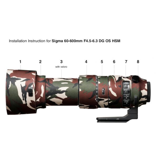 Easycover Capa Objectiva para Sigma 60-600mm Dg os Hsm S Verde