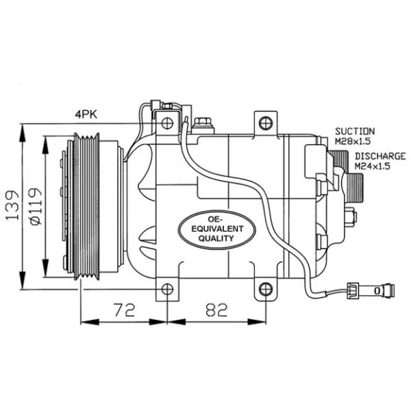 NRF - 32030 - Compressor, ar condicionado - 8718042015020