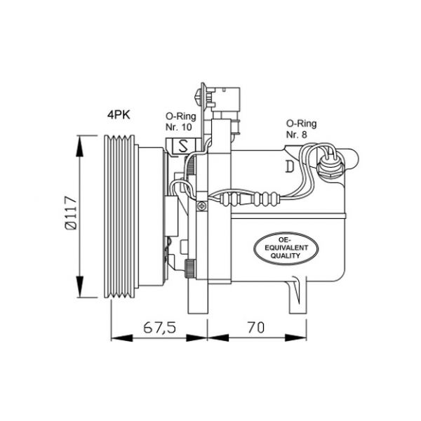 NRF - 32055 - Compressor, ar condicionado - 8718042015228