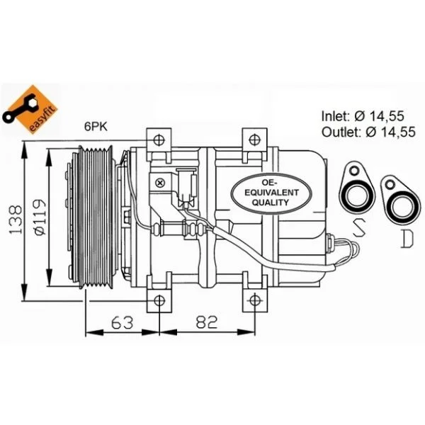 NRF - 32109 - Compressor, ar condicionado - 8718042015648