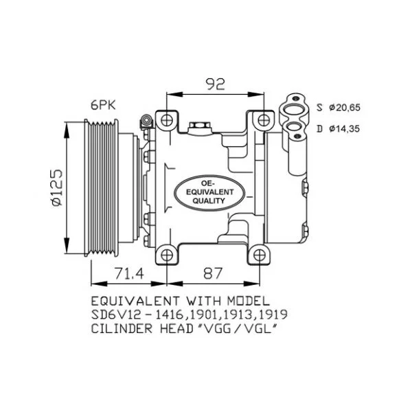 NRF - 32259 - Compressor, ar condicionado - 8718042016997