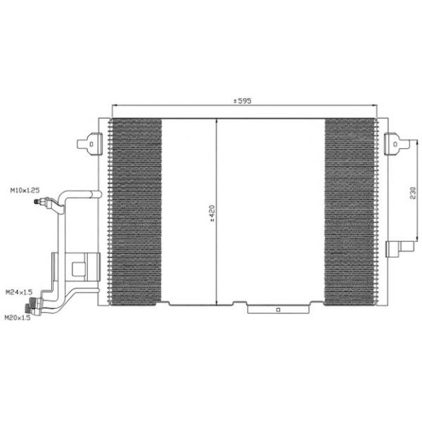 NRF - 35317 - Condensador, ar condicionado - 8718042022097