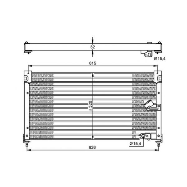 NRF - 35348 - Condensador, ar condicionado - 8718042022387