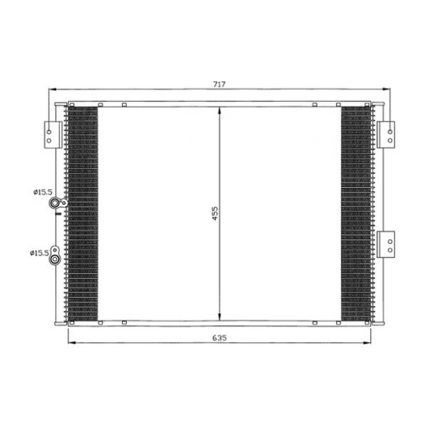 NRF - 35461 - Condensador, ar condicionado - 8718042023445