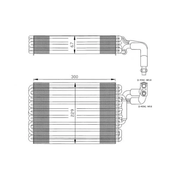 NRF - 36030 - Evaporador, ar condicionado - 8718042026040
