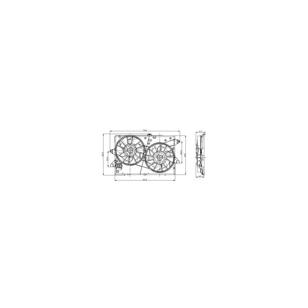 NRF - 47003 - Ventilador, refrigeração do motor - 8718042029027