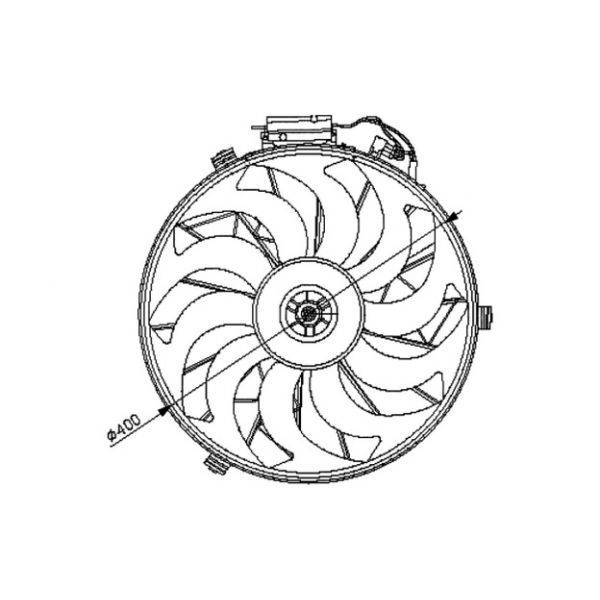 NRF - 47028 - Ventilador, refrigeração do motor - 8718042029256