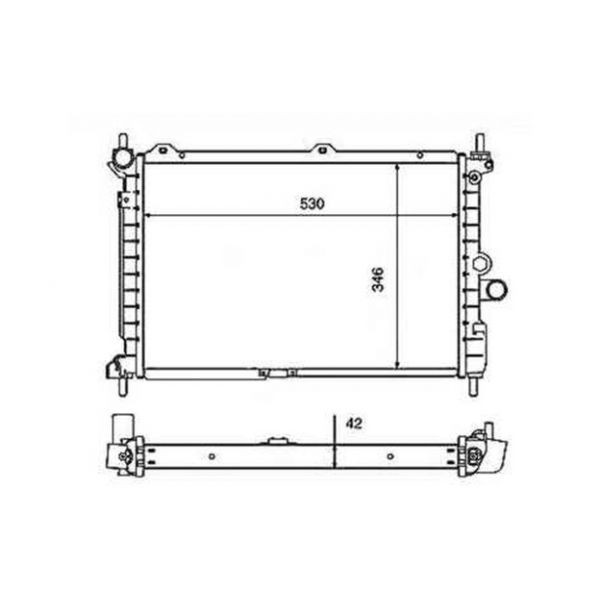 NRF - 50126 - Radiador, arrefecimento do motor - 8718042029652