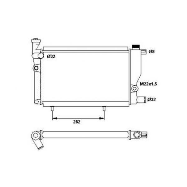 NRF - 52024 - Radiador, arrefecimento do motor - 8718042032911