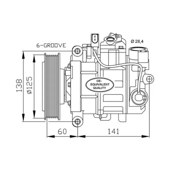 NRF - 32512 - Compressor, ar condicionado - 8718042090560