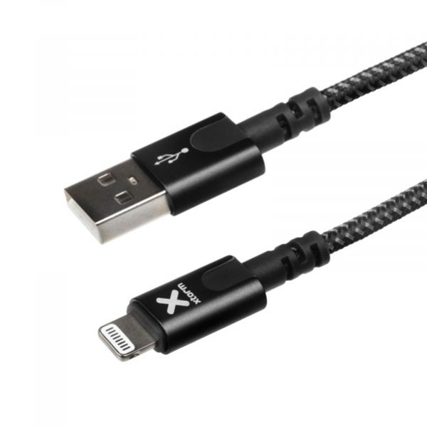 Xtorm Cabo iPhone ipad ipod Carga e Sincronização Nylon Trançado 3m Preto - DATA-XTORM-CX2021