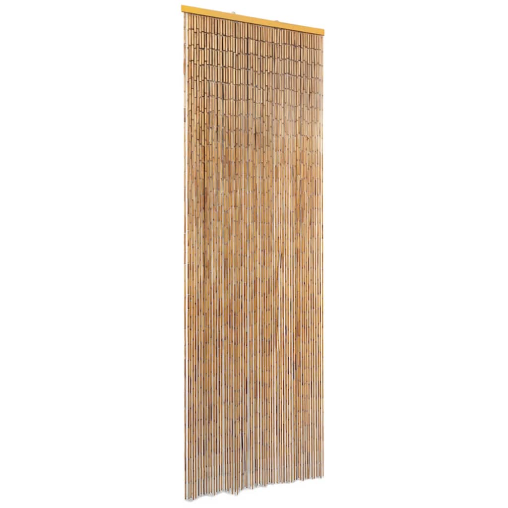 vidaXL Cortina de porta anti-insetos em bambu 56x185 cm