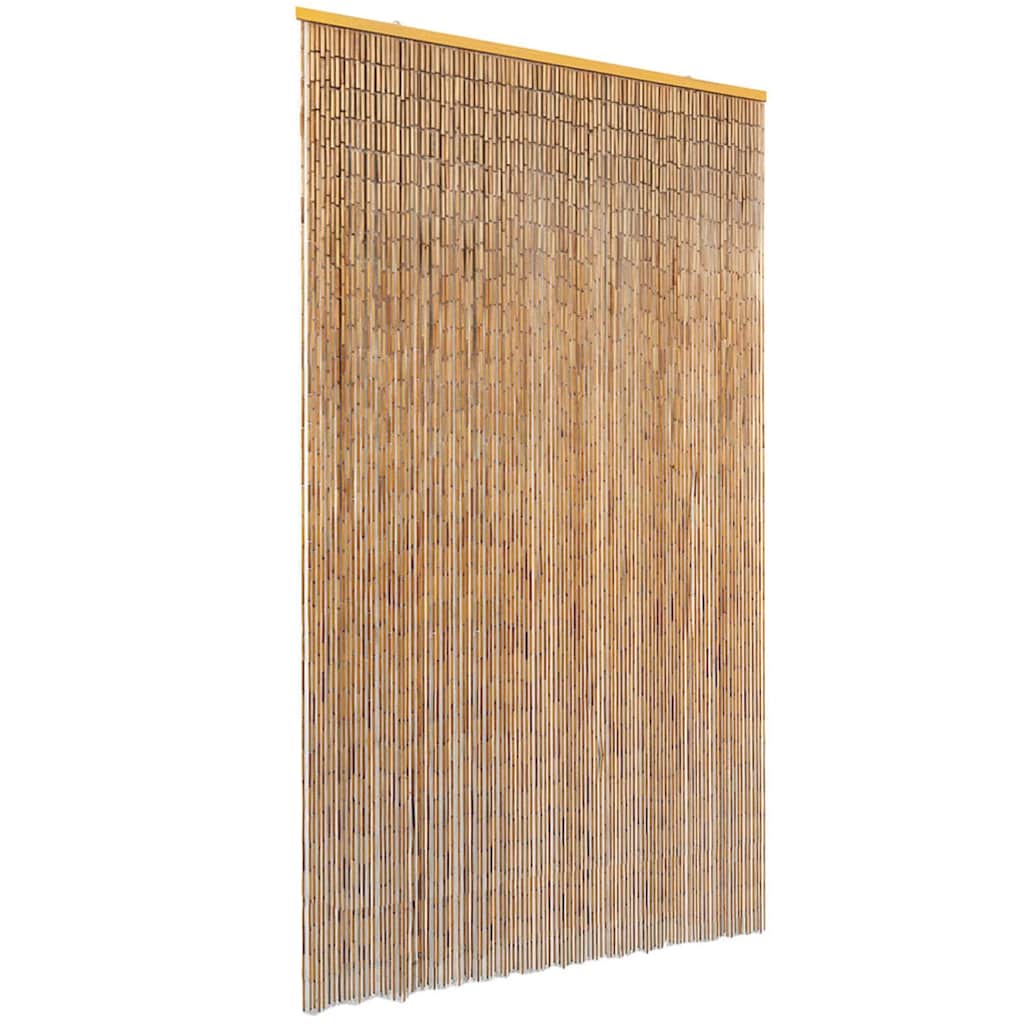 vidaXL Cortina de porta anti-insetos em bambu 120x220 cm