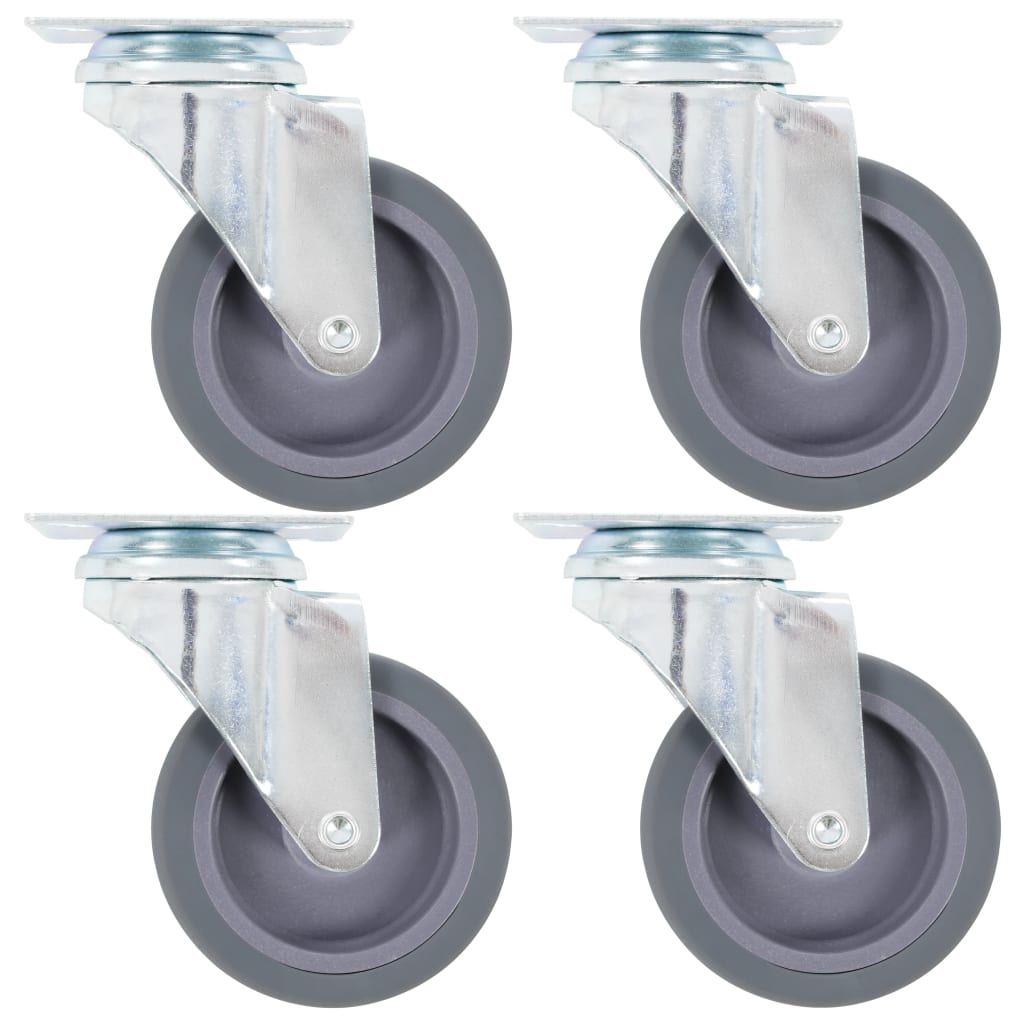 vidaXL Rodas giratórias 4 pcs 75 mm