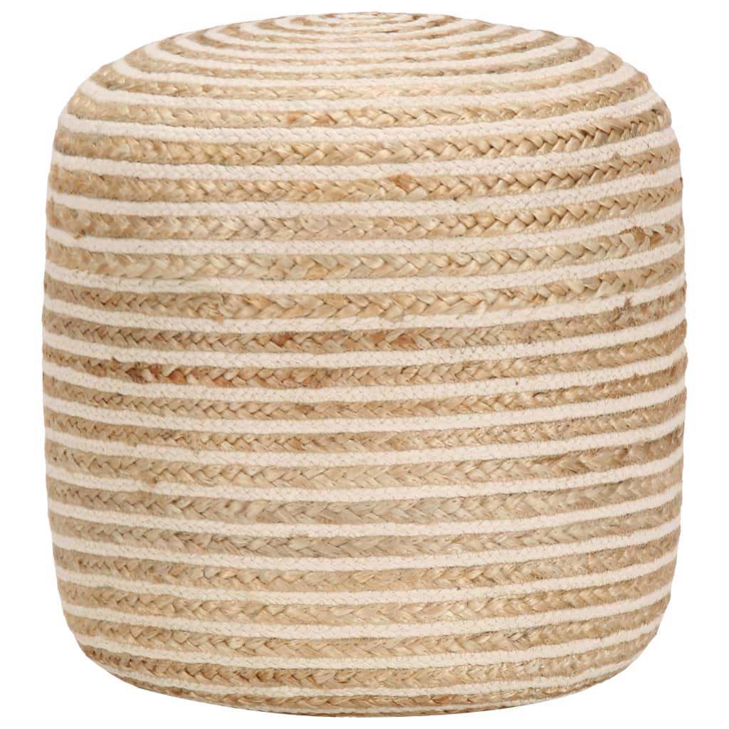 vidaXL Pufe artesanal 40x45 cm juta