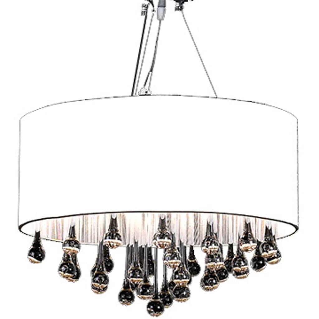 vidaXL Lustre com 85 cristais branco