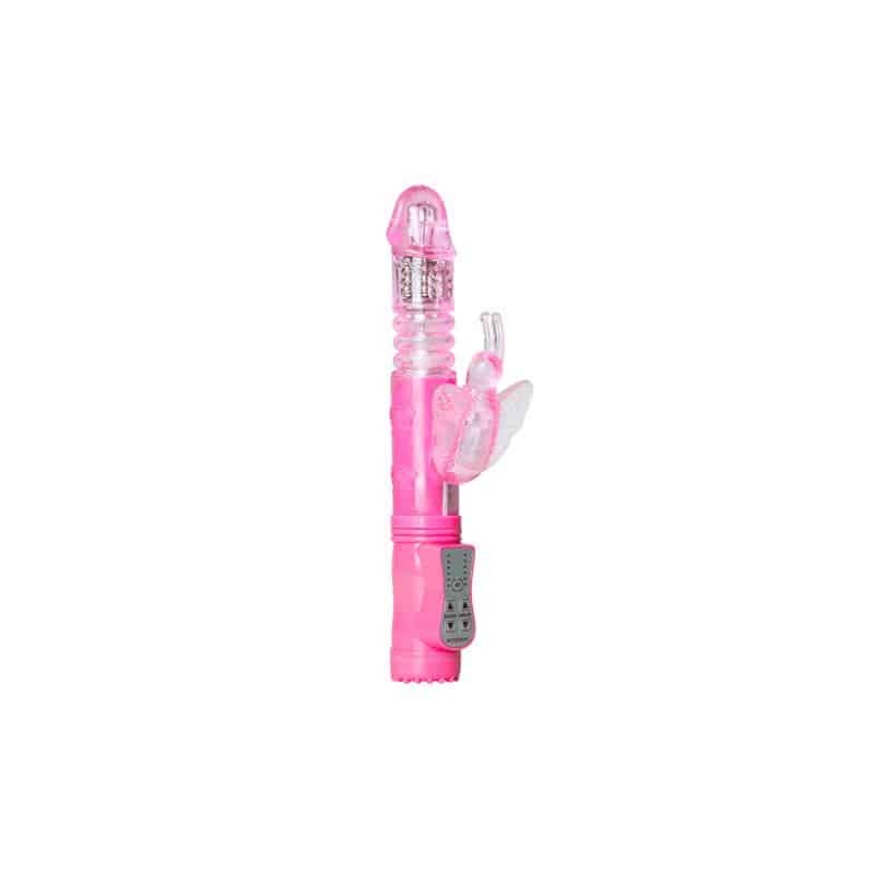 Easytoys – Vibrador de Conejito – Mariposa Rosa