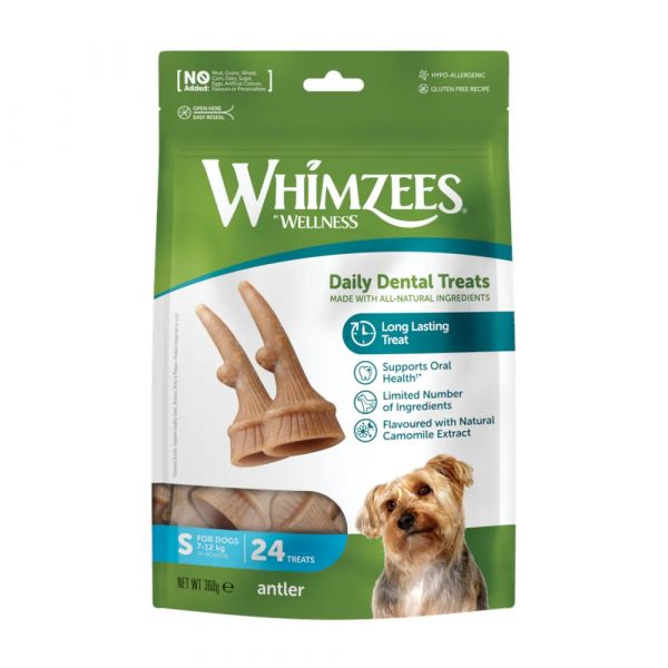 Whimzees Occupy Antler Snack Dentário S