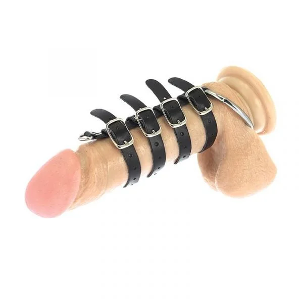 Bondage Play Arnés para Ele Pénis com Anel Testículos R7408