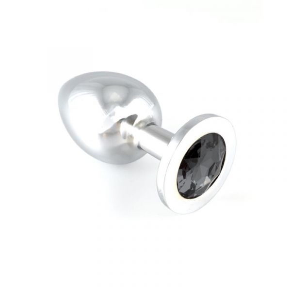 Bondage Play Plug Anal Acero Inoxidable Negro R7984