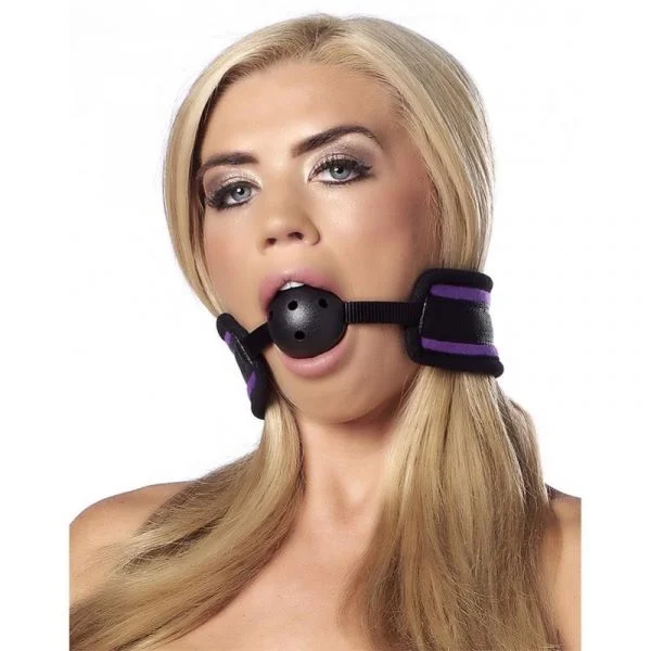 Bondage Play Mordaza de Bola Purpura R8138