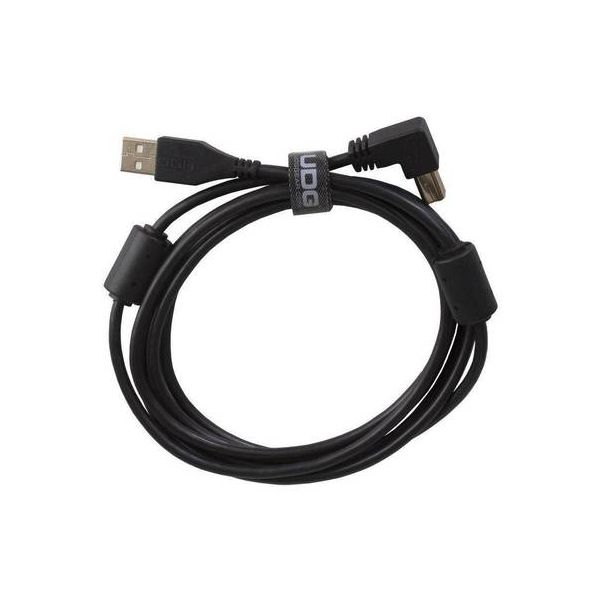 UDG Ultimate Audio Cabo USB 2.0 A-B Black Angled 1m