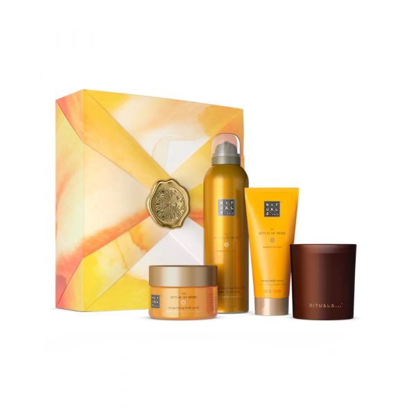 Rituals The Ritual of Mehr Espuma de Duche 200ml + Creme Corporal 100ml + Esfoliante Corporal 125g + Vela Perfumada 140g Coffret