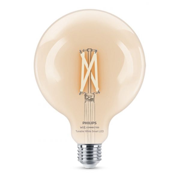 Philips - Lâmpada LED Inteligente Globo Filamento Transparente E27 Regulável - 7 W - A45756122