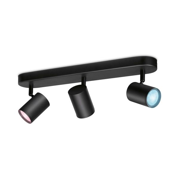 Philips Wiz Armadura LED 3 Elementos Wiz 3x5w Rgb 1035lm Preto