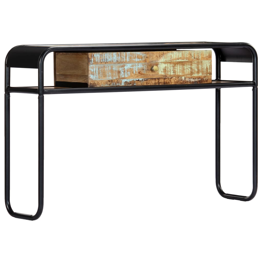 vidaXL Mesa consola 118x30x75 cm madeira recuperada maciça