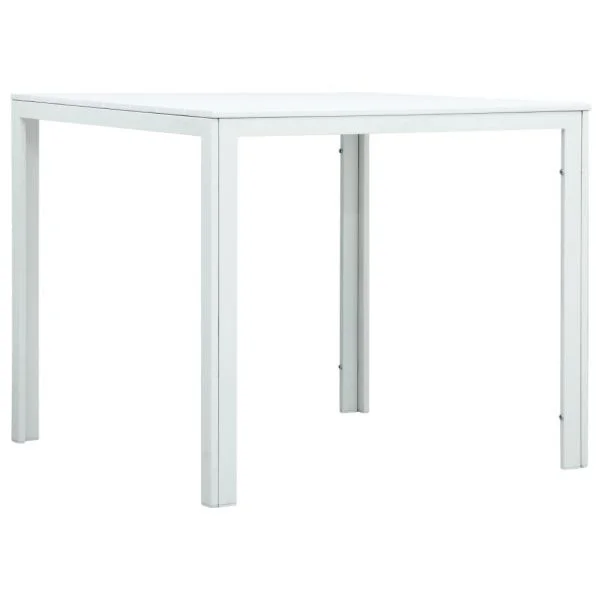 Mesa de Centro 78x78x74 cm Pead Aspeto Madeira Branco - 47881