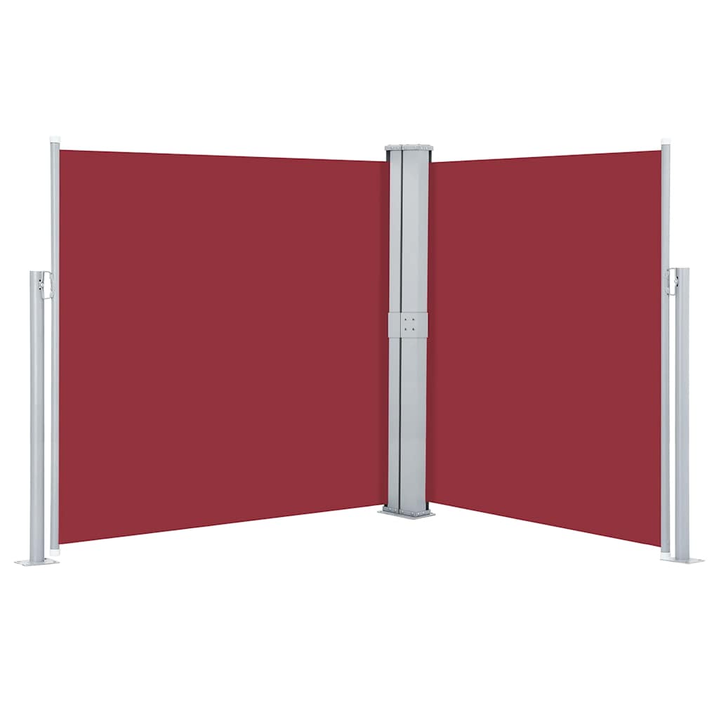 vidaXL Toldo lateral retrátil 140x600 cm vermelho